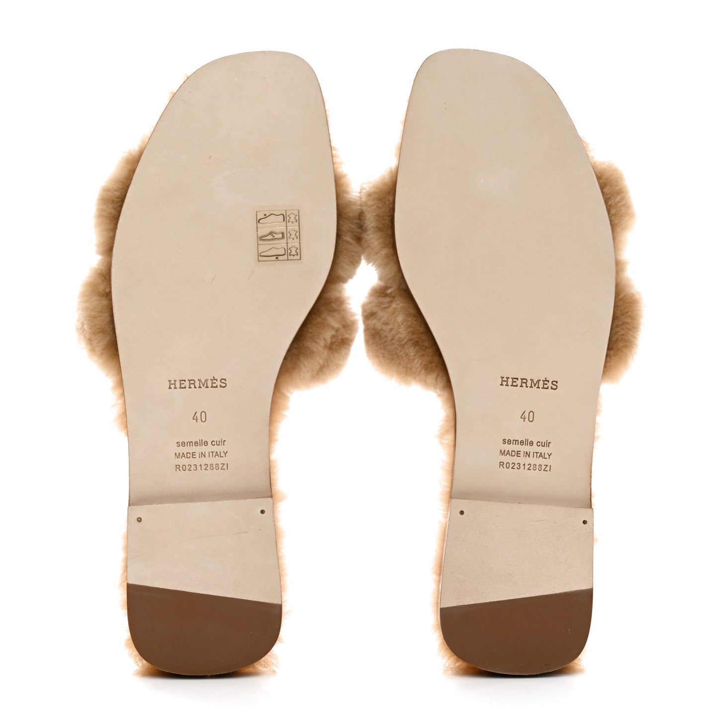 Woolskin Oran Sandals 40 Beige Argile