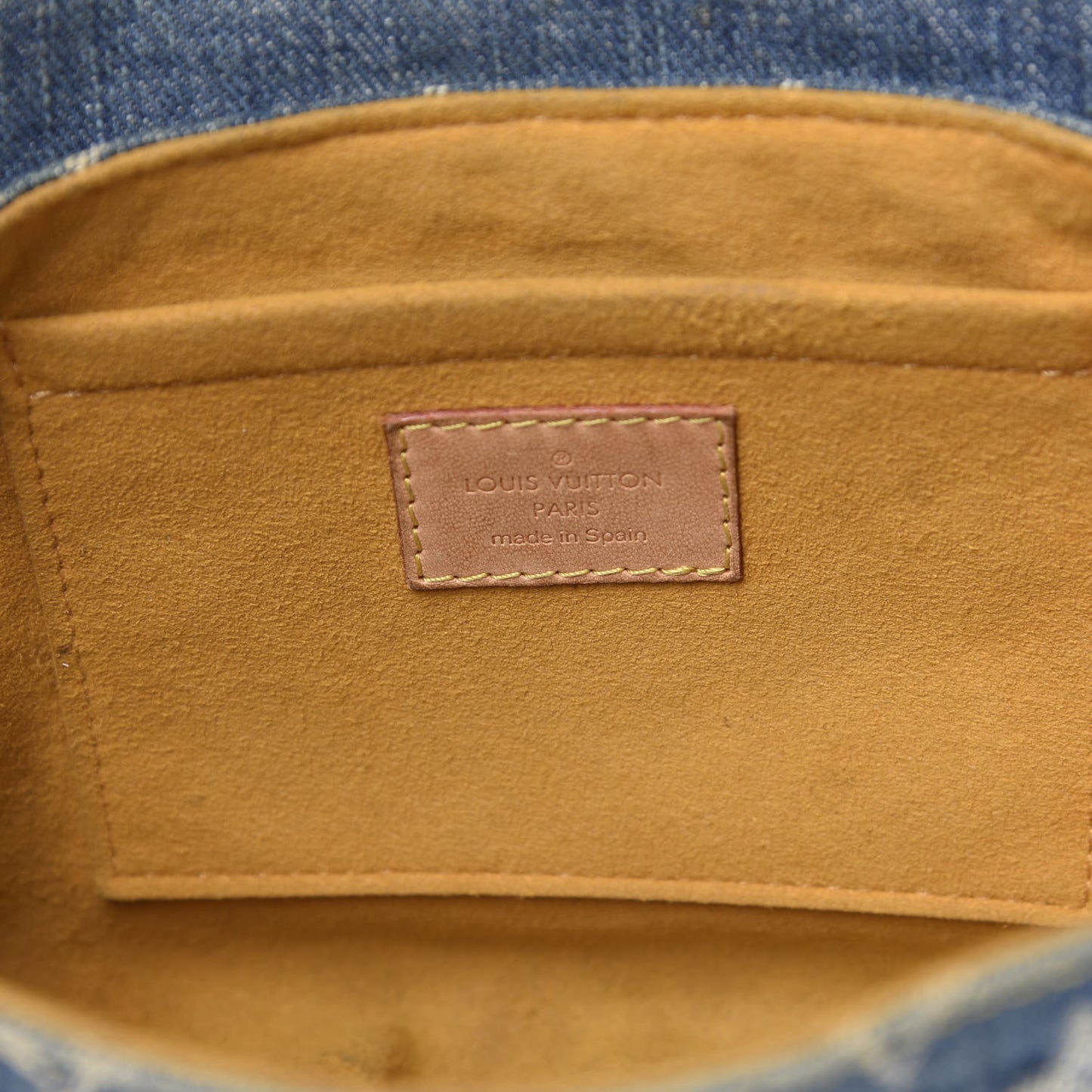 Monogram Denim Mini Pleaty Blue