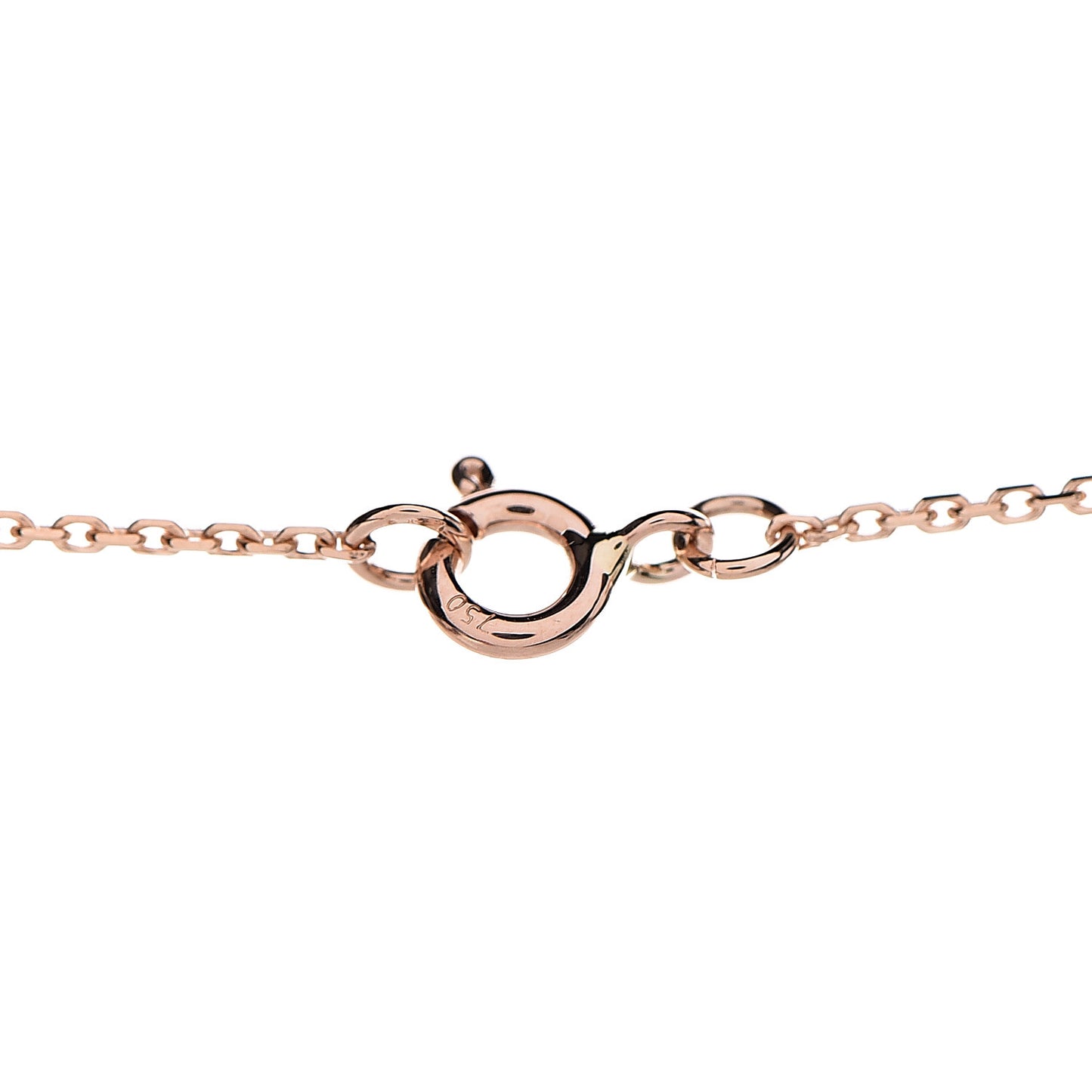 18K Pink Gold Diamond Pink Mother of Pearl Color Blossom BB Star Pendant Necklace