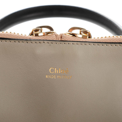 Chloe Smooth Calfskin Medium Baylee Open Tote Marshmallow Grey Black 6 of 6