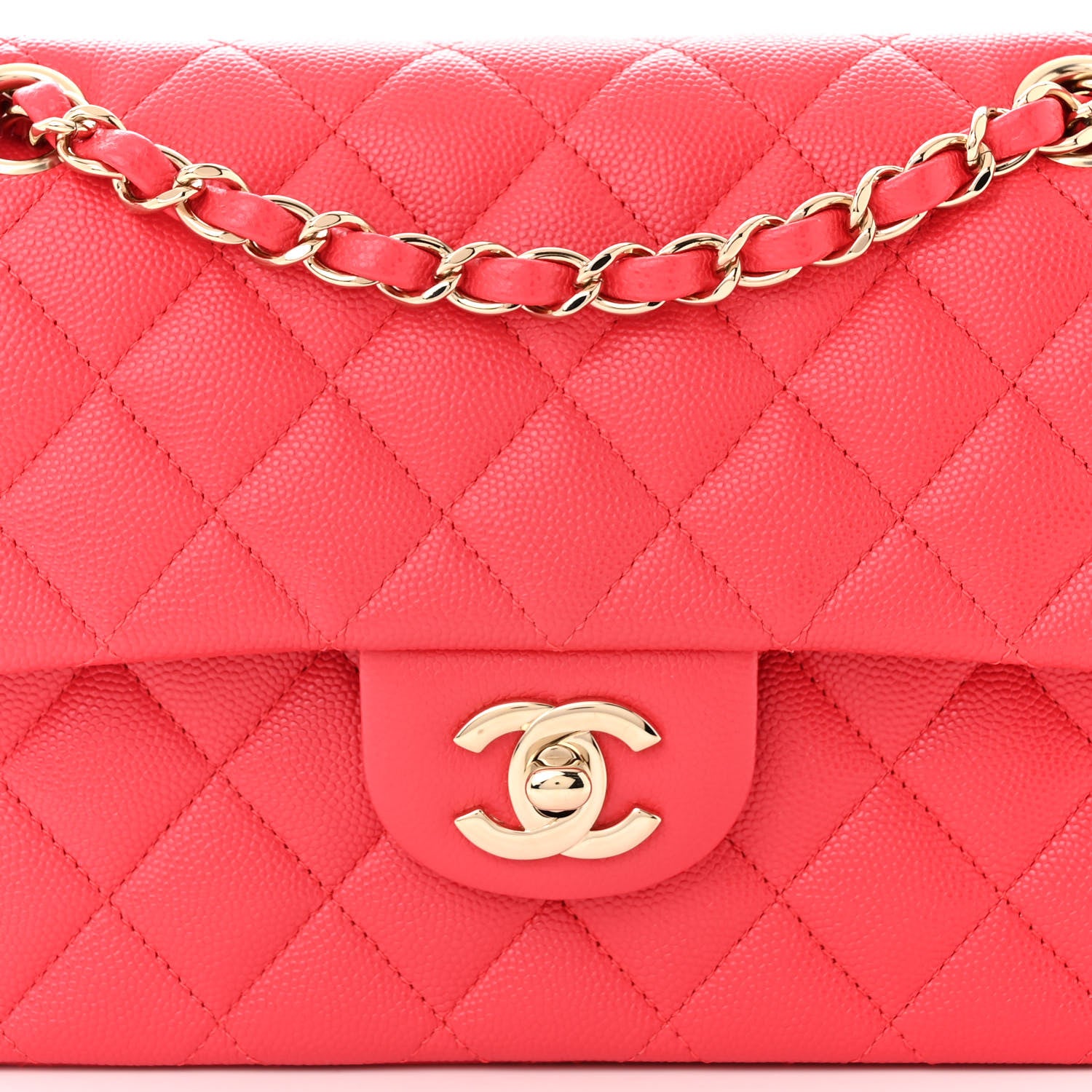 Chanel Caviar Quilted Small Double Flap Dark Pink 8 of 11