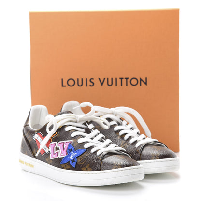 Louis Vuitton Calfskin Monogram LV Black Heart Sneakers 36 Cacao 10 of 10