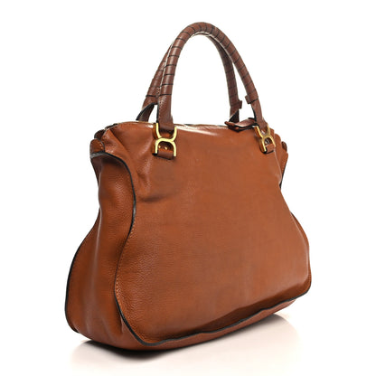 Chloe Calfskin Large Marcie Satchel Tan 3 of 12