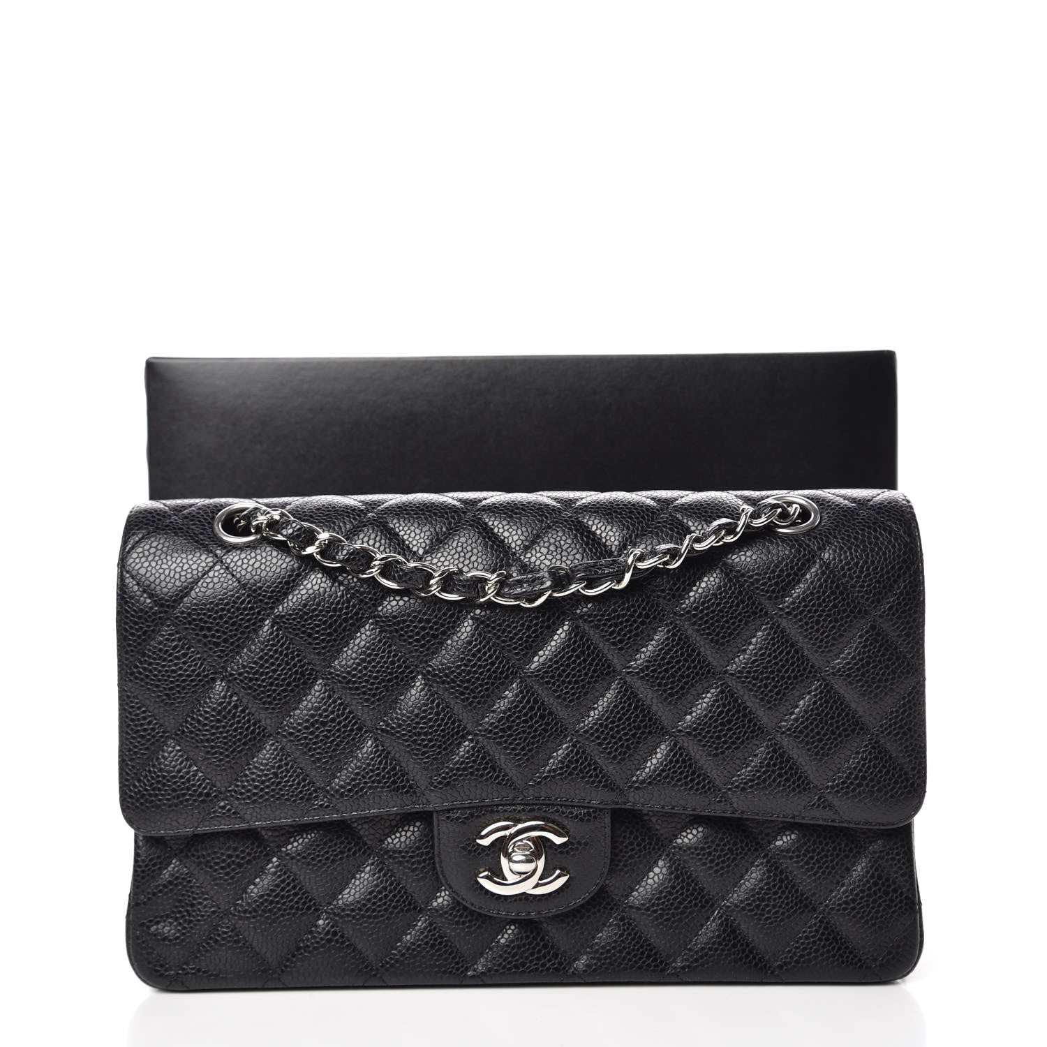 Chanel Caviar Quilted Medium Double Flap Black 13 of 13