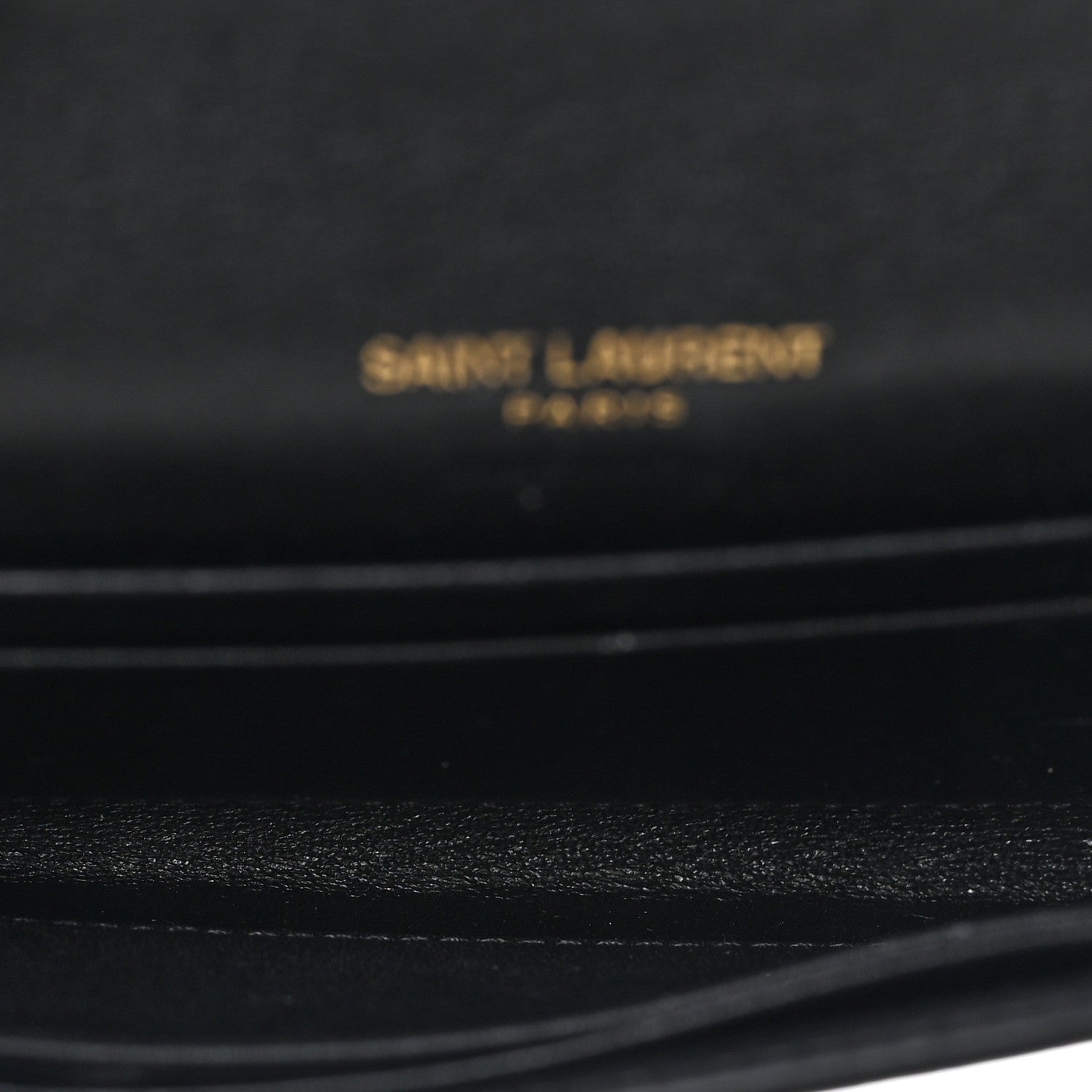 Saint Laurent Calfskin Crocodile Embossed Small Monogram Envelope Wallet Blue 5 of 6