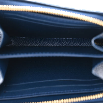 Louis Vuitton Denim Monogram Jacquard Zippy Coin Purse Bleu 5 of 9