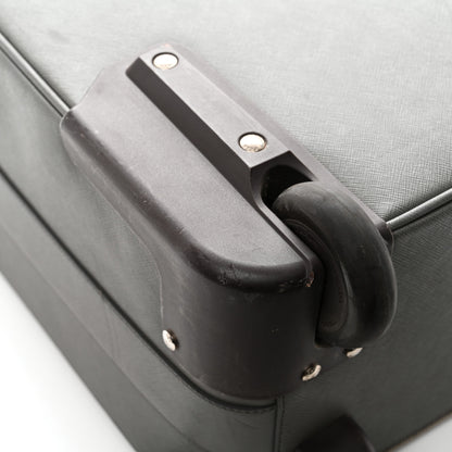 Prada Saffiano Travel Trolley Luggage Mercurio 10 of 10