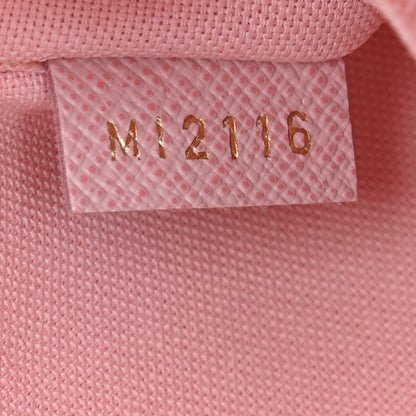 Louis Vuitton Damier Azur Pochette Felicie Chain Wallet Rose Ballerine 8 of 10
