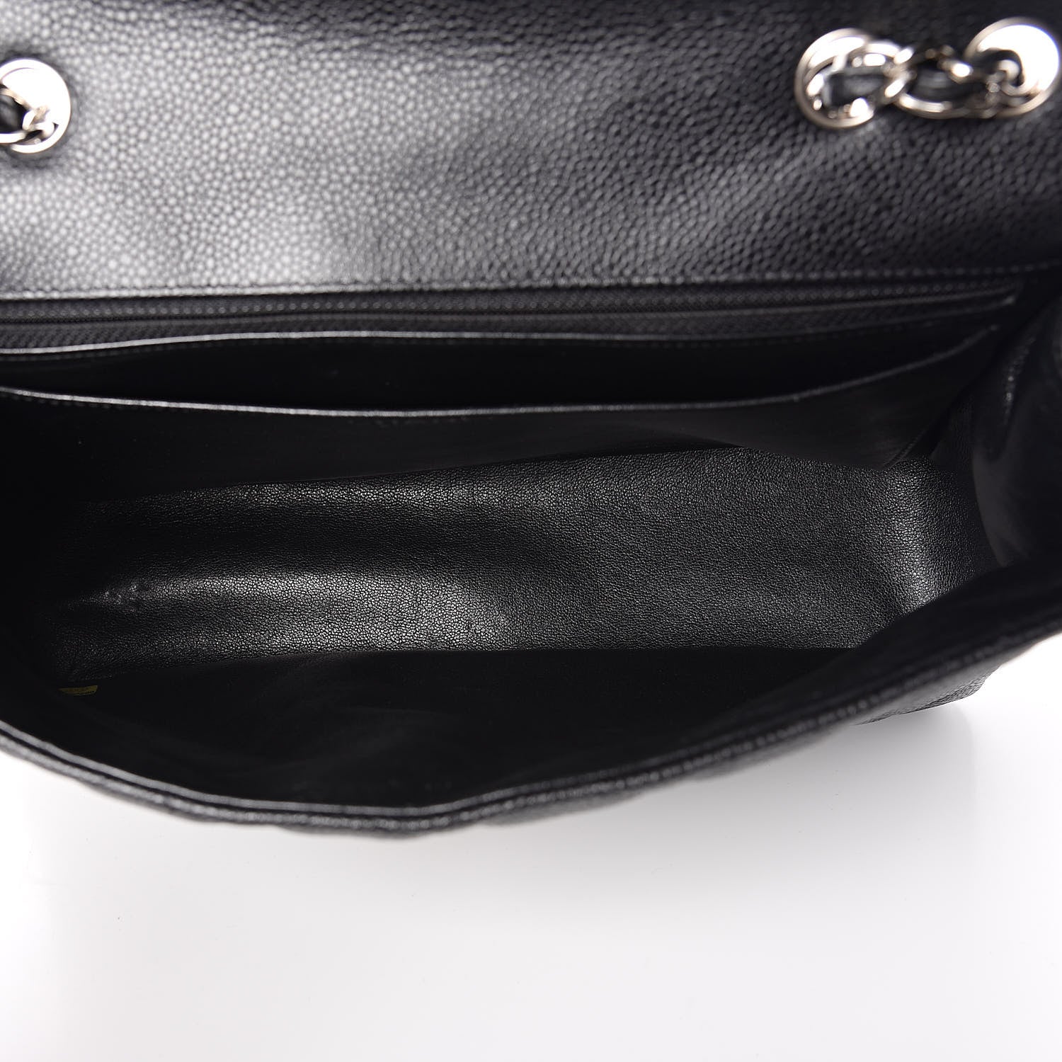Chanel Caviar Quilted Jumbo Single Flap Black 6 of 12