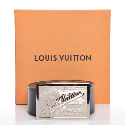Louis Vuitton Calfskin Jeans Belt 100 40 Black 11 of 11