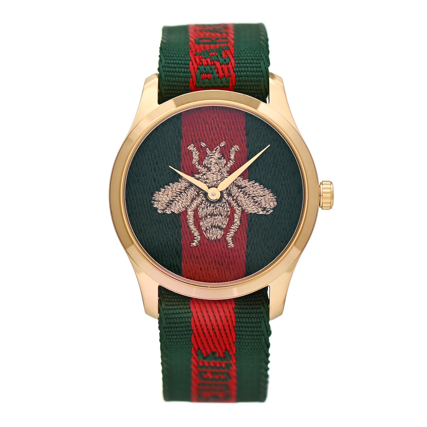 Stainless Steel Nylon 38mm Le Marche Des Merveilles Bee Quartz Watch Green