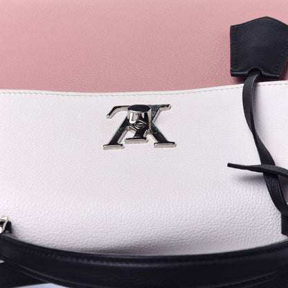 Louis Vuitton Soft Calfskin Lockme Ever Rose Ballet White Maito Black 12 of 13