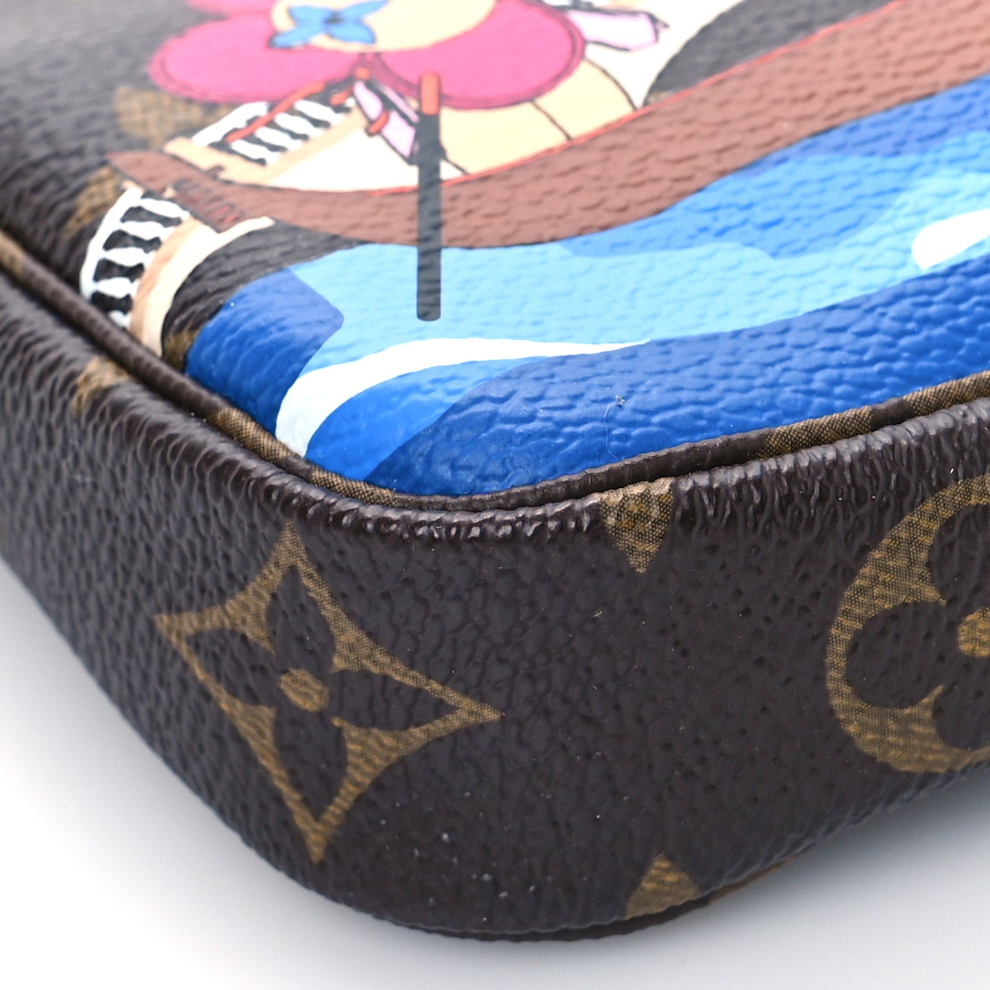 Monogram 2019 Christmas Animation Mini Venice Pochette Accessories Blue