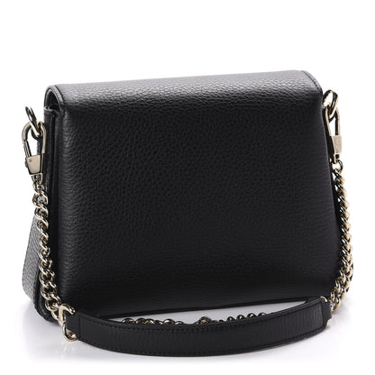 Gucci Dollar Calfskin Interlocking G Crossbody Bag Black 2 of 9