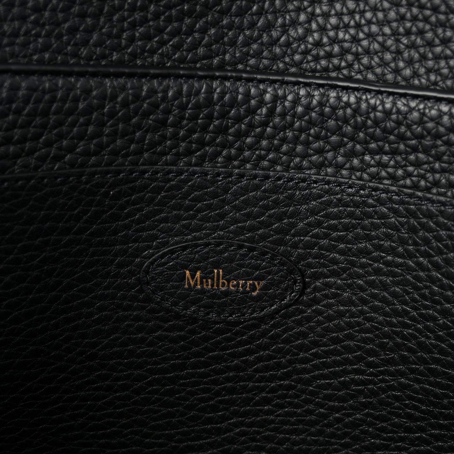 Heavy Grain Small Soft Bayswater Satchel Black
