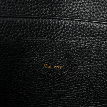 Mulberry Heavy Grain Small Soft Bayswater Satchel Black 6 of 9