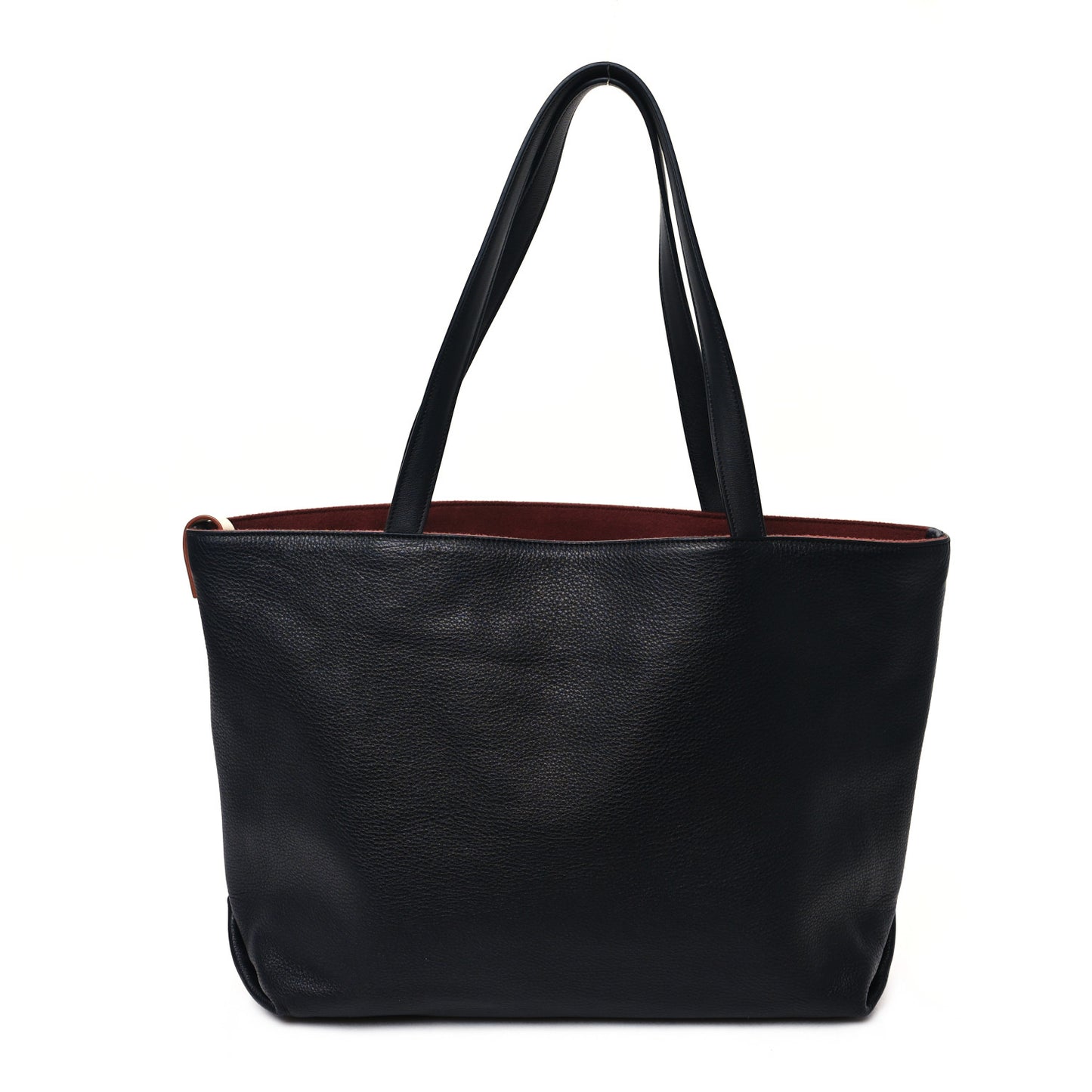 Butter Calfskin Cashmere Neo Inside Out Tote Black