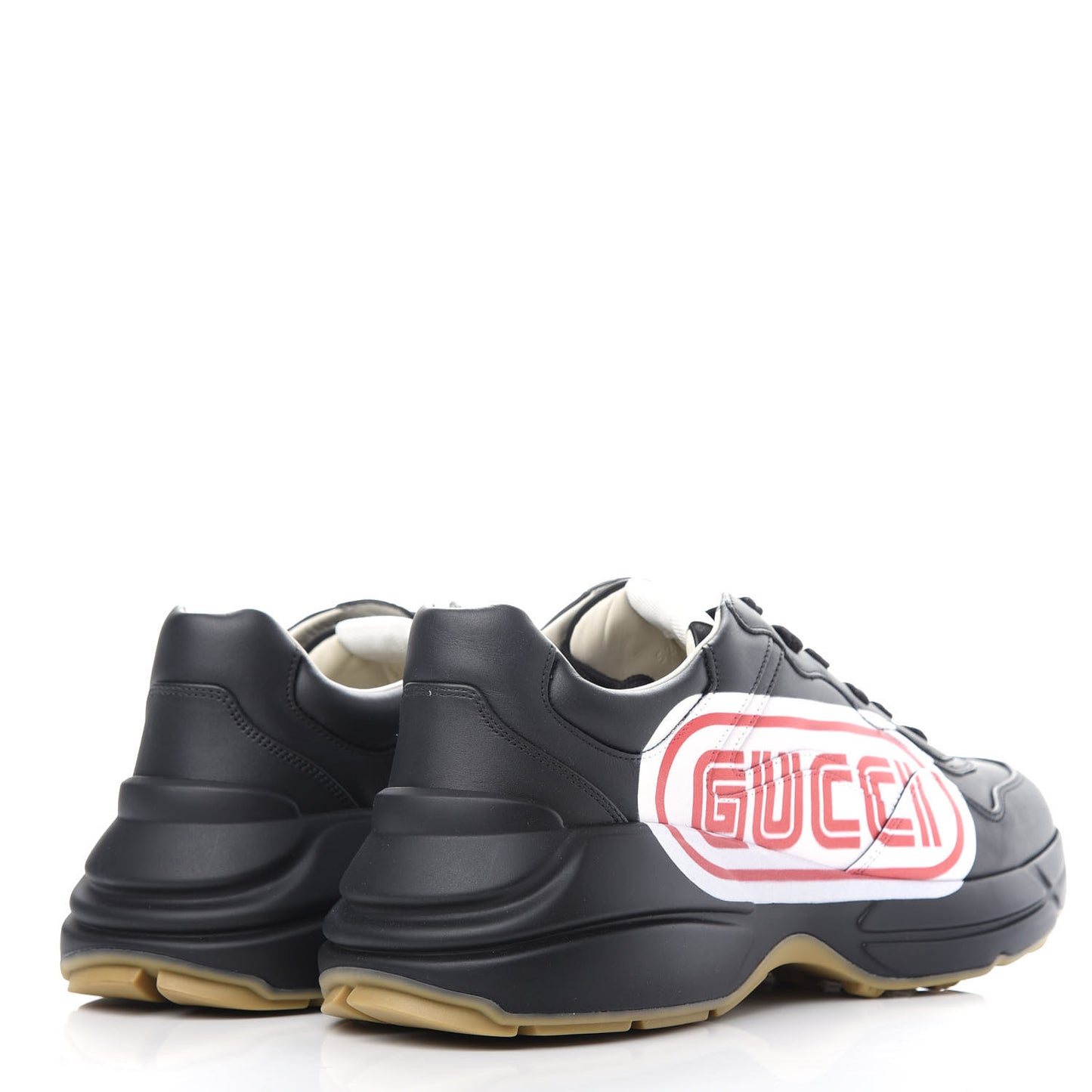 X SEGA Calfskin Logo Mens Rhyton Sneakers 10 Black
