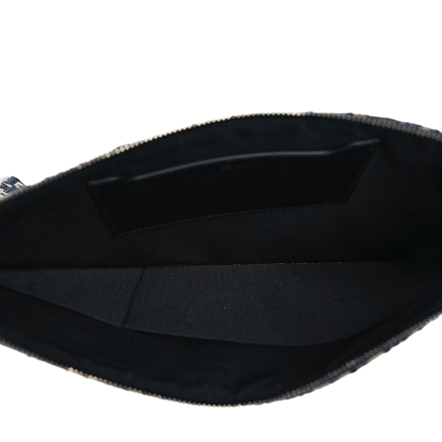 Oblique A4 Flat Pouch Clutch Blue