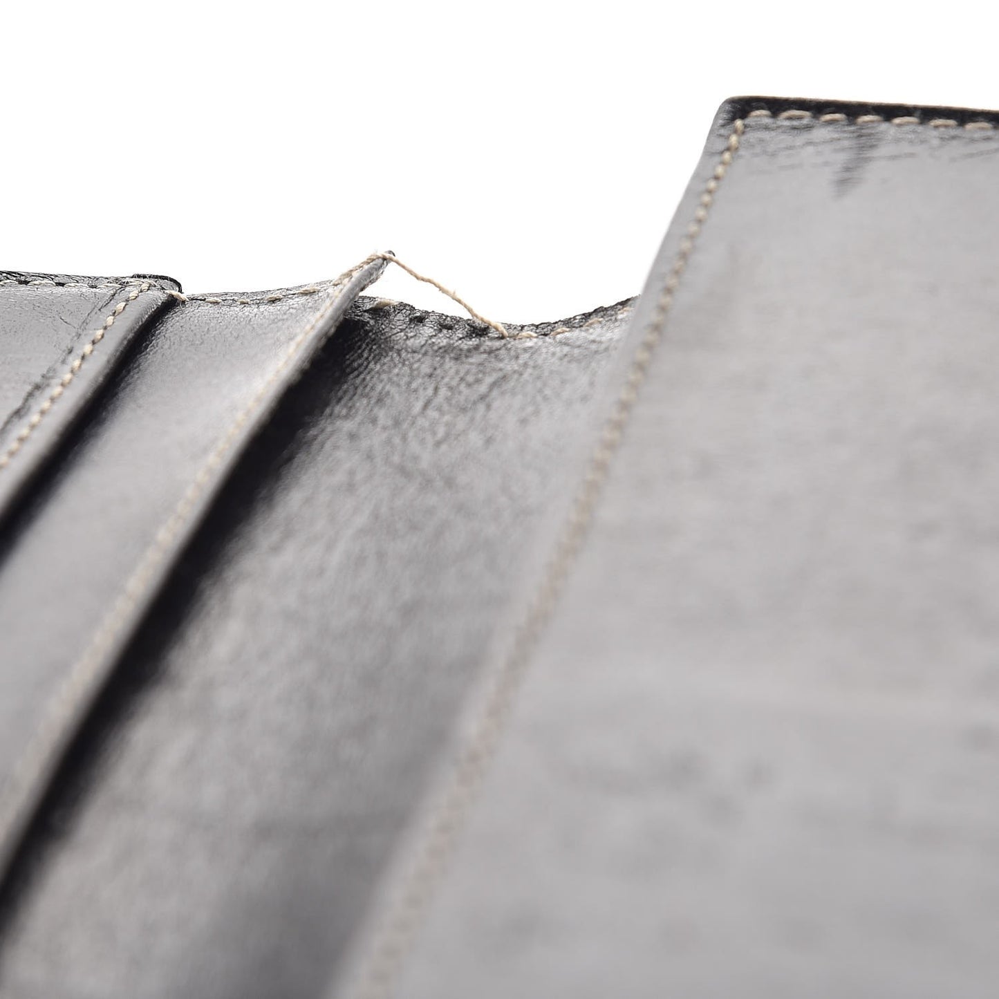 Smooth Calfskin Continental Flap Wallet Black