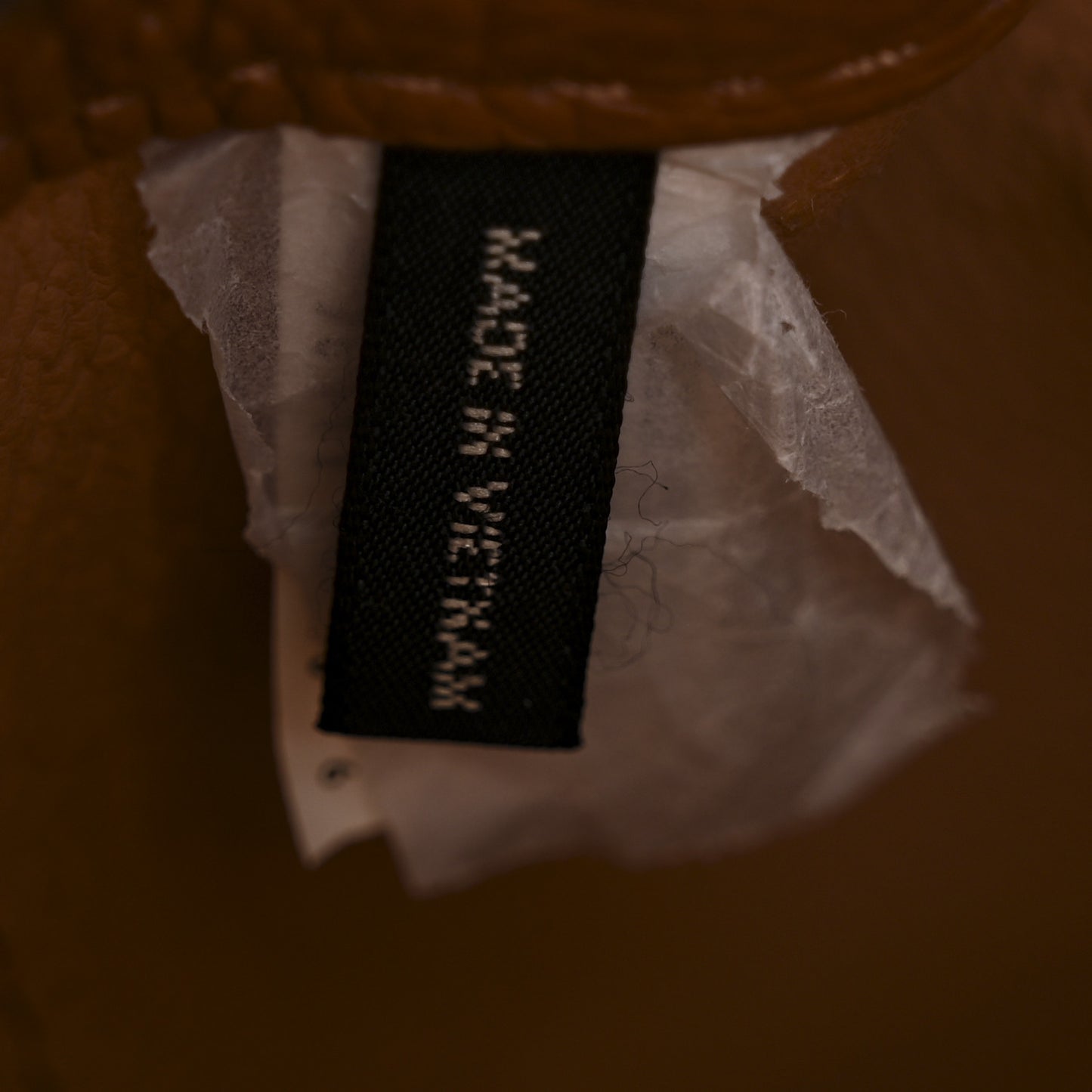 Grained Calfskin Mini The Bucket Bag Argan Oil