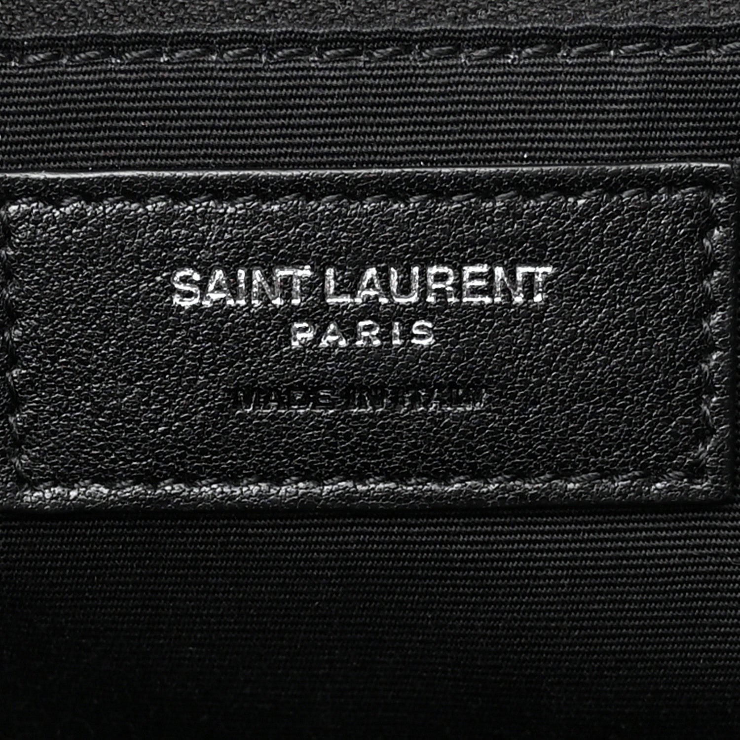Saint Laurent Raffia Linen Calfskin Small Rive Gauche Tote Black 6 of 10