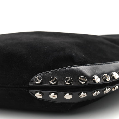 Fendi Suede Studded Hobo Black 10 of 10