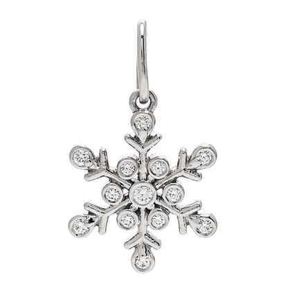 Tiffany Platinum Diamond Snowflake Charm 1 of 4
