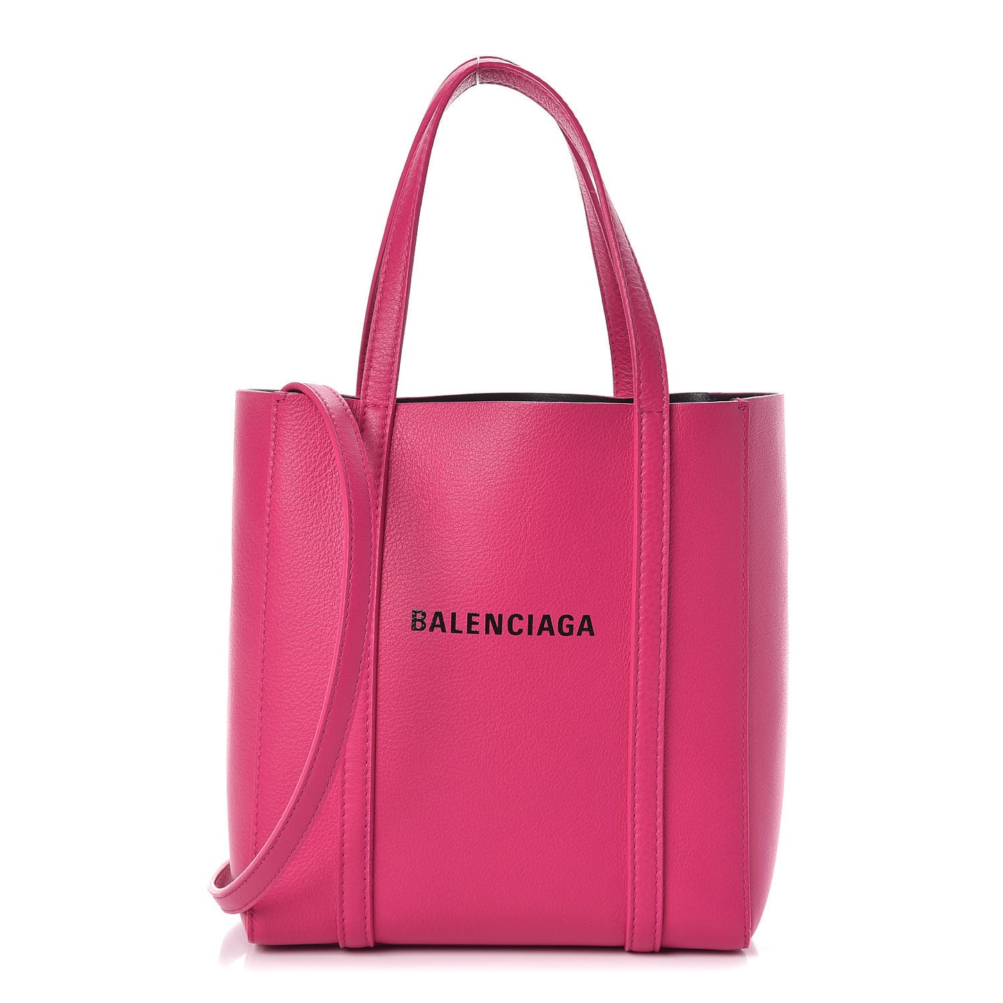 Calfskin XXS Everyday Tote Rose Magenta Black