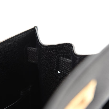 Hermes Epsom Kelly Sellier 28 Black 6 of 12