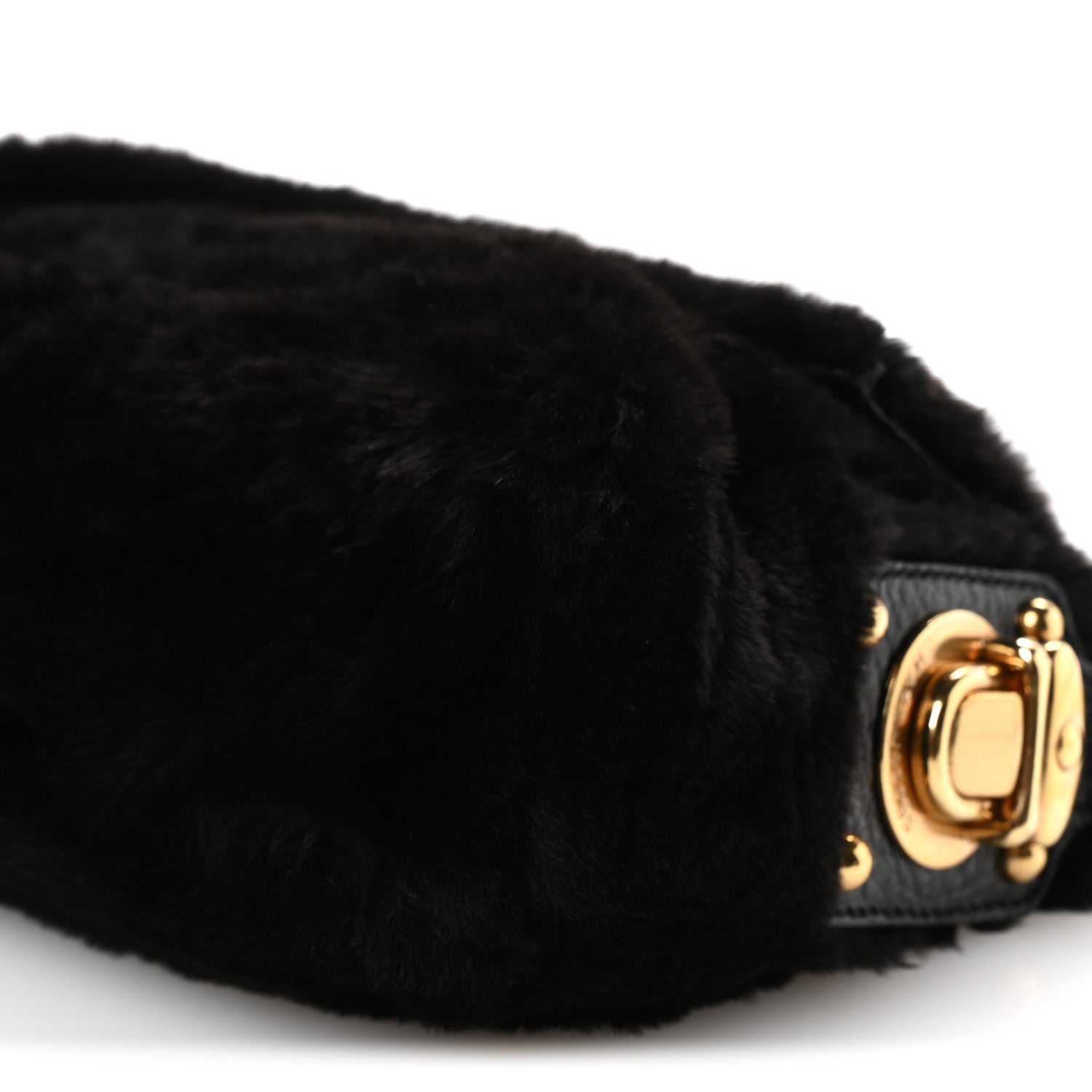 Marc Jacobs Faux Fur Clutch Black 9 of 10