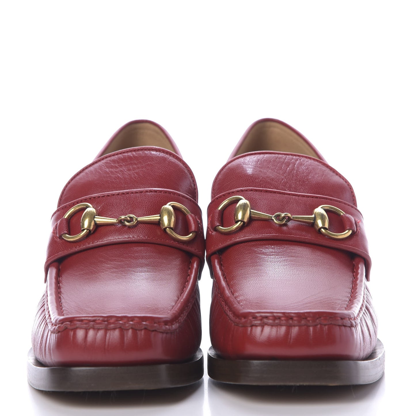 Malaga Kid Horsebit Loafer Pumps 39.5 Hibiscus Red