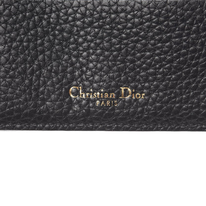 Christian Dior Grained Calfskin Cannage Diorama Card Holder Black 8 of 8