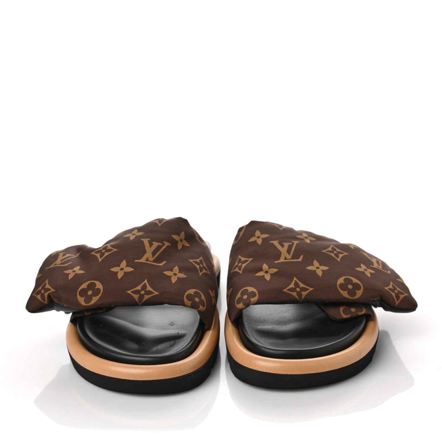 Louis Vuitton Nylon Monogram Pool Pillow Comfort Mule 39 Cacao Brown 2 of 9