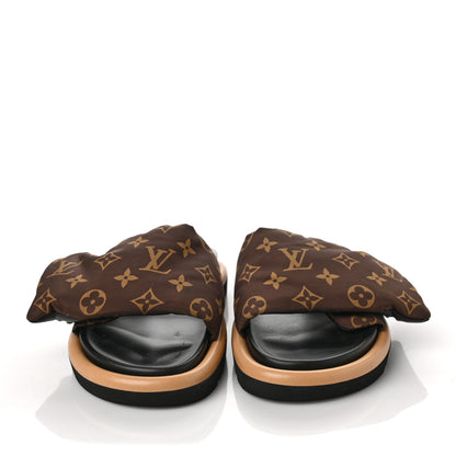 Louis Vuitton Nylon Monogram Pool Pillow Comfort Mule 39 Cacao Brown 2 of 9
