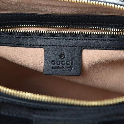 Gucci Suede Patent GG Web Medium Ophidia Boston Black 6 of 12