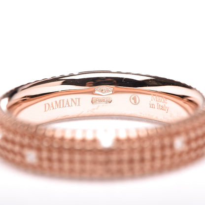 Damiani 18K Rose Gold Diamond Metropolitan Ring 53 6.5 4 of 4
