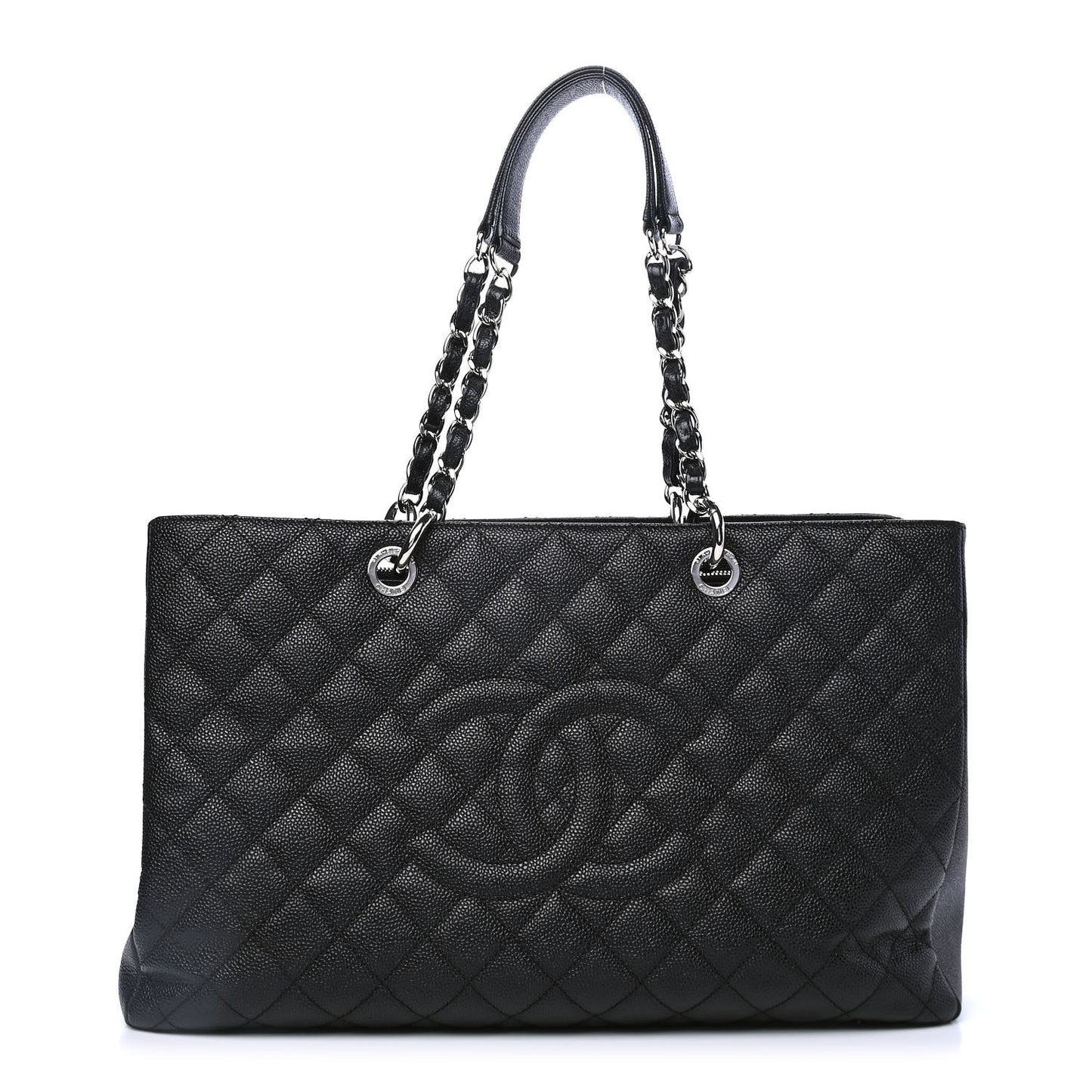 Caviar Quilted XL Grand Shopping Tote GST Black