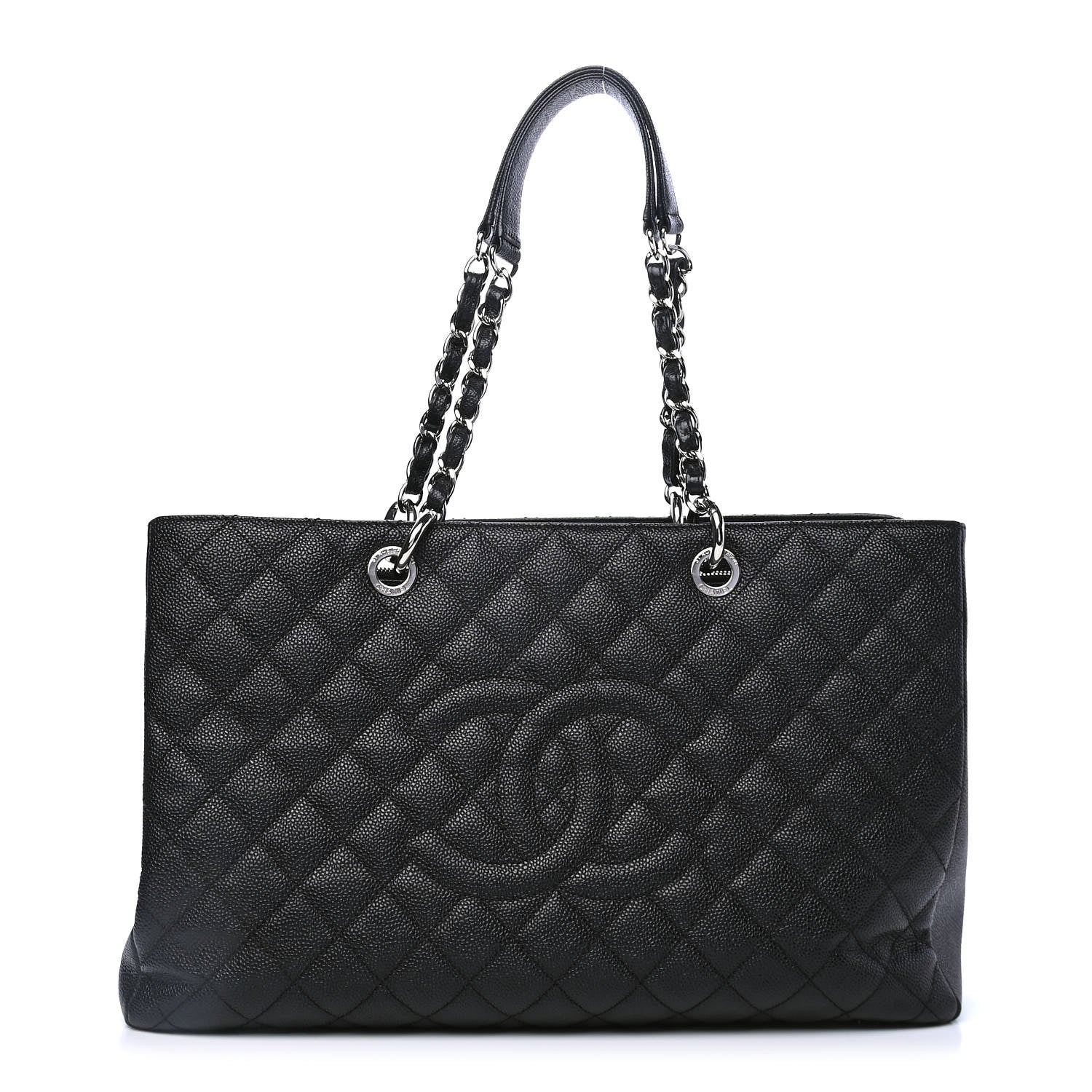 Chanel Caviar Quilted XL Grand Shopping Tote GST Black 1 of 4