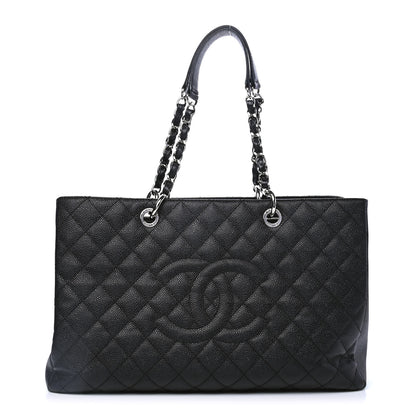 Chanel Caviar Quilted XL Grand Shopping Tote GST Black 1 of 4