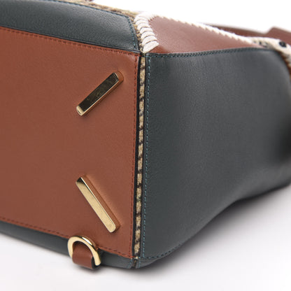 Loewe Tweed Calfskin Medium Puzzle Bag Emerald 9 of 11