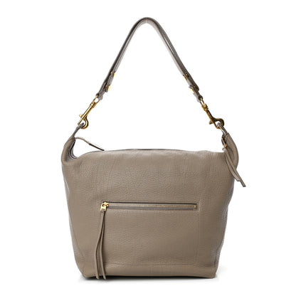 Celine Crisp Calfskin Medium Zipped Hobo Dune 1 of 4