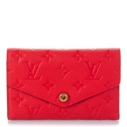 Louis Vuitton Empreinte Compact Curieuse Wallet Cherry 1 of 7