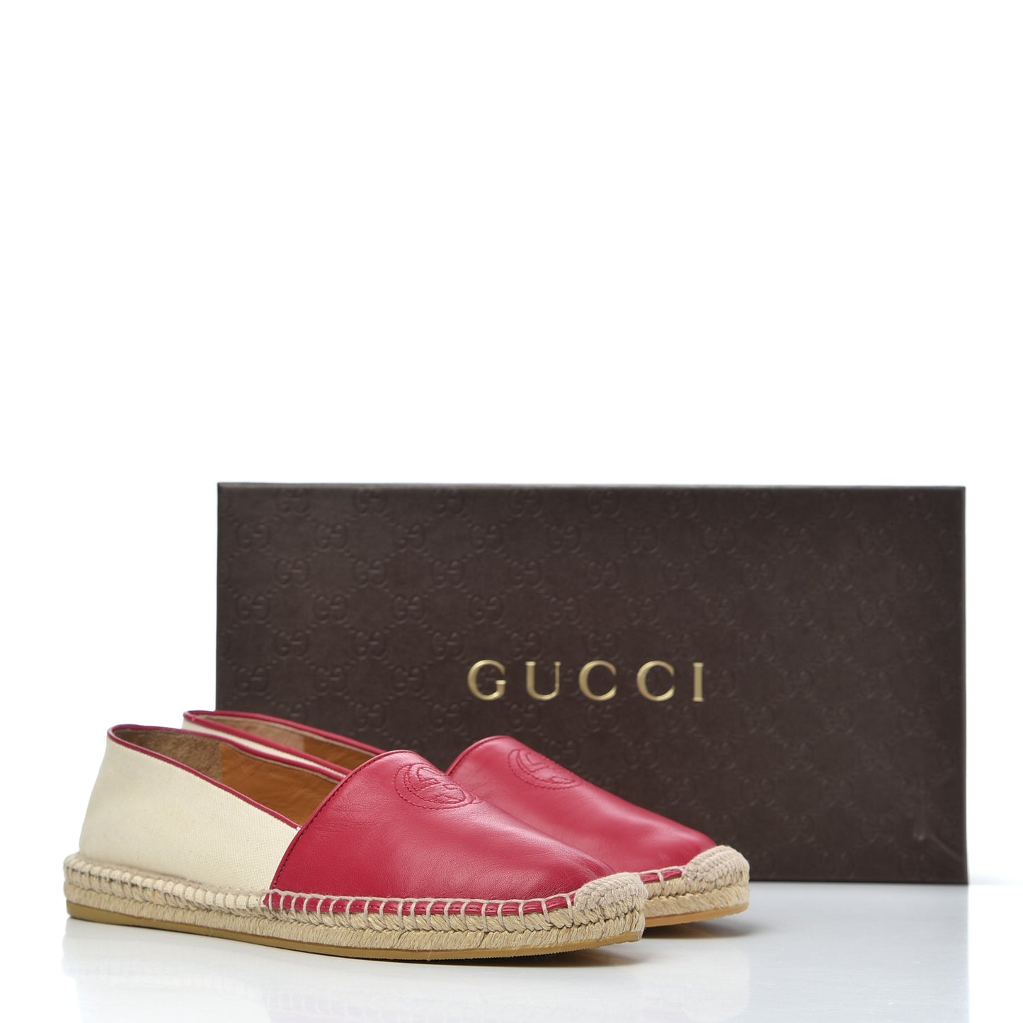 Calfskin Canvas Espadrilles 37.5 Greggio Petunia