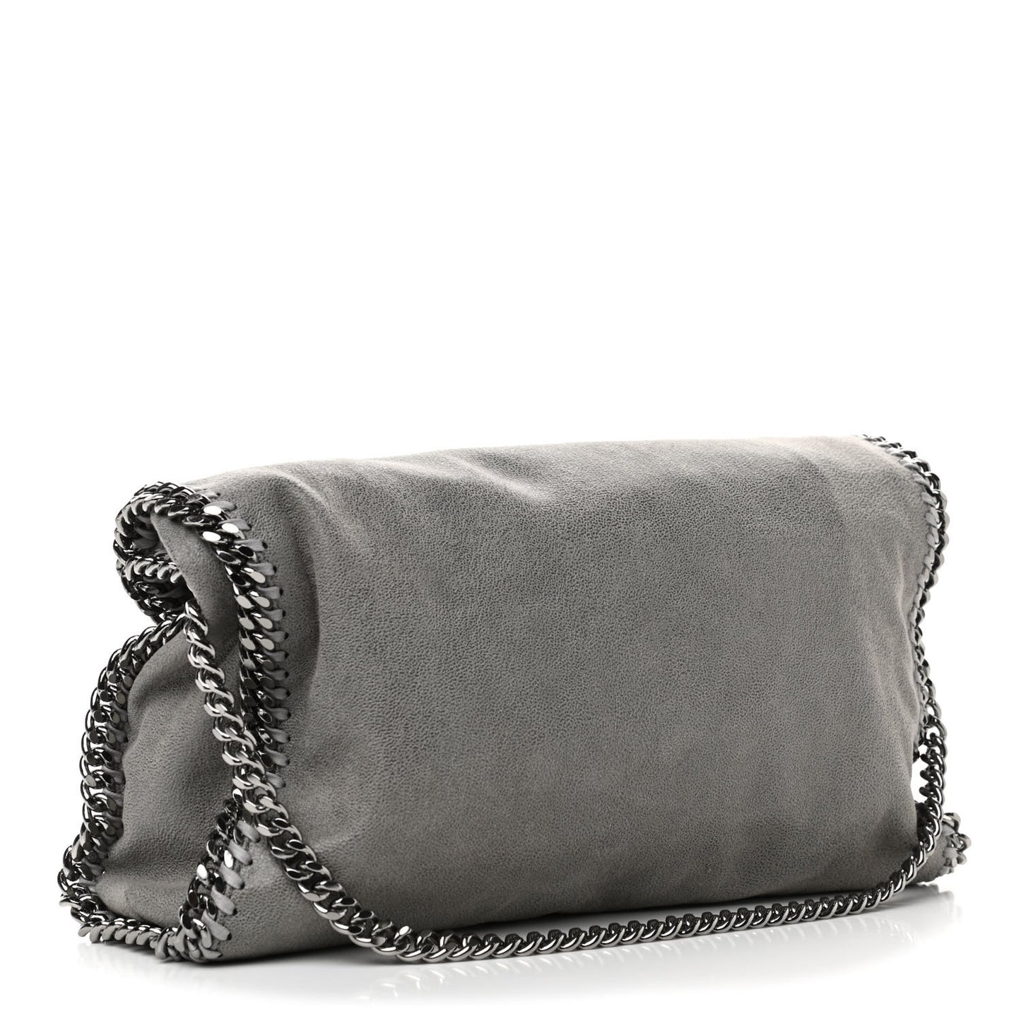 Shaggy Deer Falabella Fold Over Tote Grey