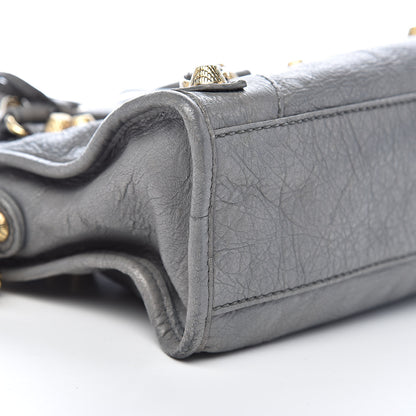 Balenciaga Agneau Giant 12 Gold Hardware Mini City Gris Pyrite 9 of 11