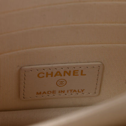 Chanel Caviar Quilted Mini Wallet On Chain WOC White 6 of 11
