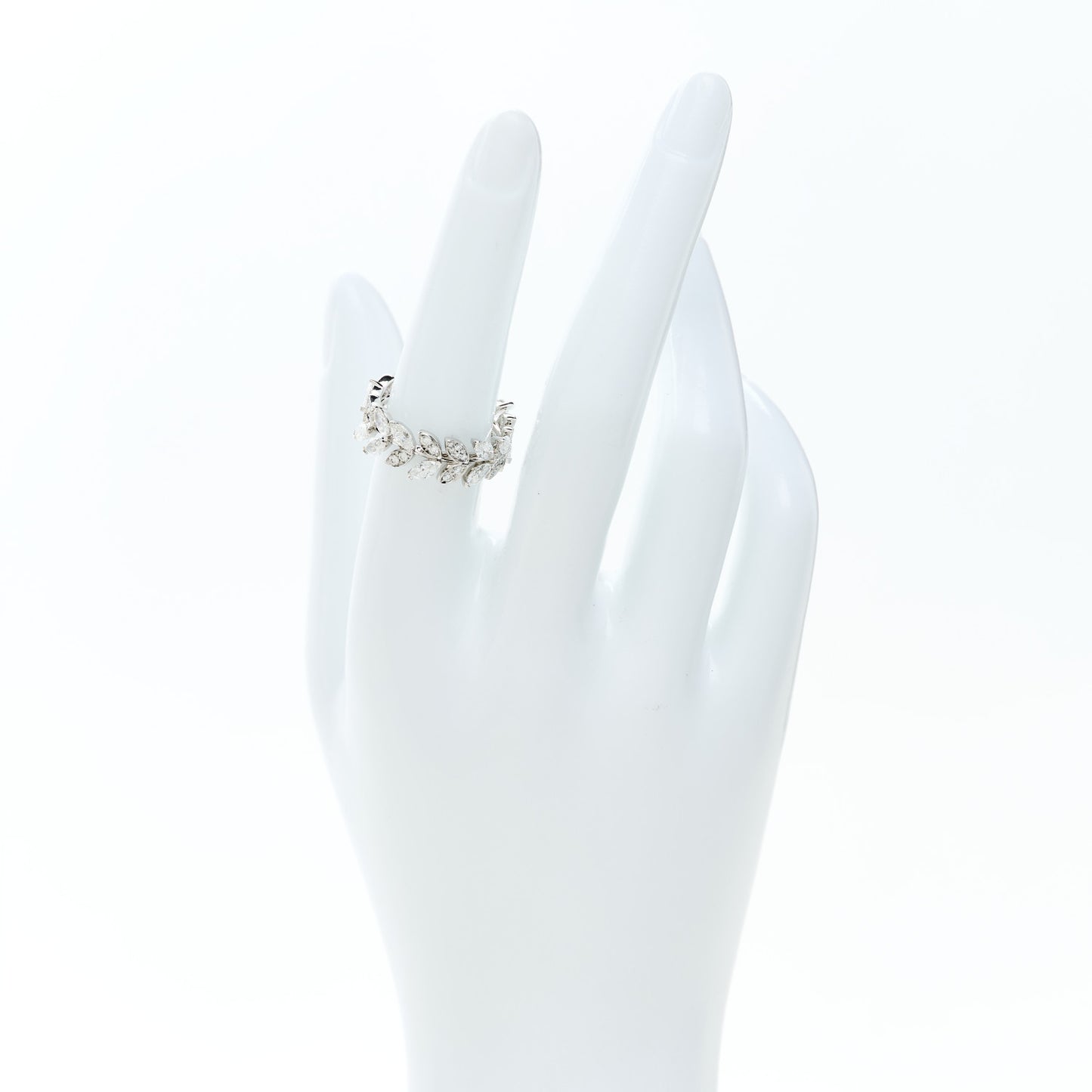 Platinum Diamond Victoria Vine Ring 53 6.5