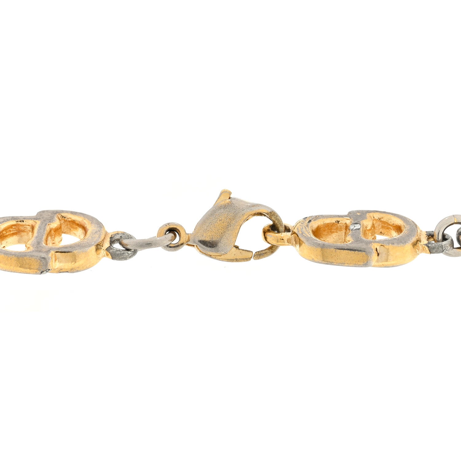 Christian Dior Metal CD Chain Bracelet Gold 3 of 3