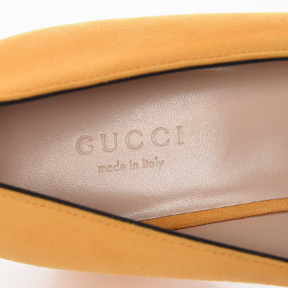 Gucci Kid Scamosciato GG Marmont Fringe 50mm Loafer Pumps 39 Crystal Copper 5 of 9